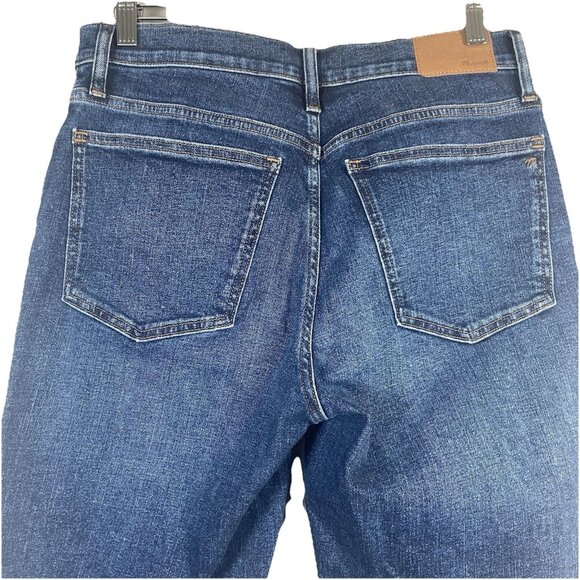 Madewell Womens Mid-Rise Perfect Vintage Jean Blue Denim Stretch Size 28 Kinear - Picture 7 of 11